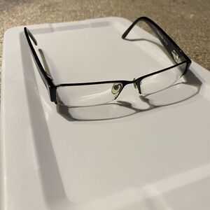 GANT Dylan A SBLK Semi Rimless Eyeglasses Frames Black 53-15-140 Mens